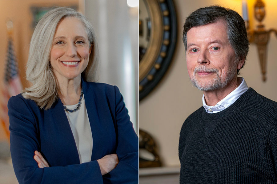 Virginia Governor Abigail Spanberger and filmmaker Ken Burns, 2026 Charter Day speakers