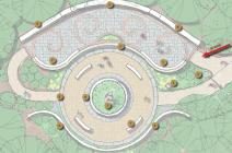 Overhead Map of Columbarium Circle