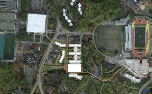 West 1 Housing & Dining Facilities Site Plan.